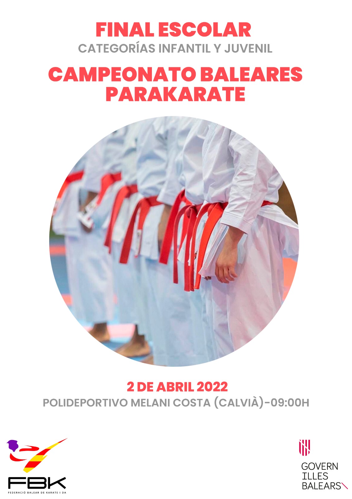 Baleares · Final escolar y ParaKarate 2022